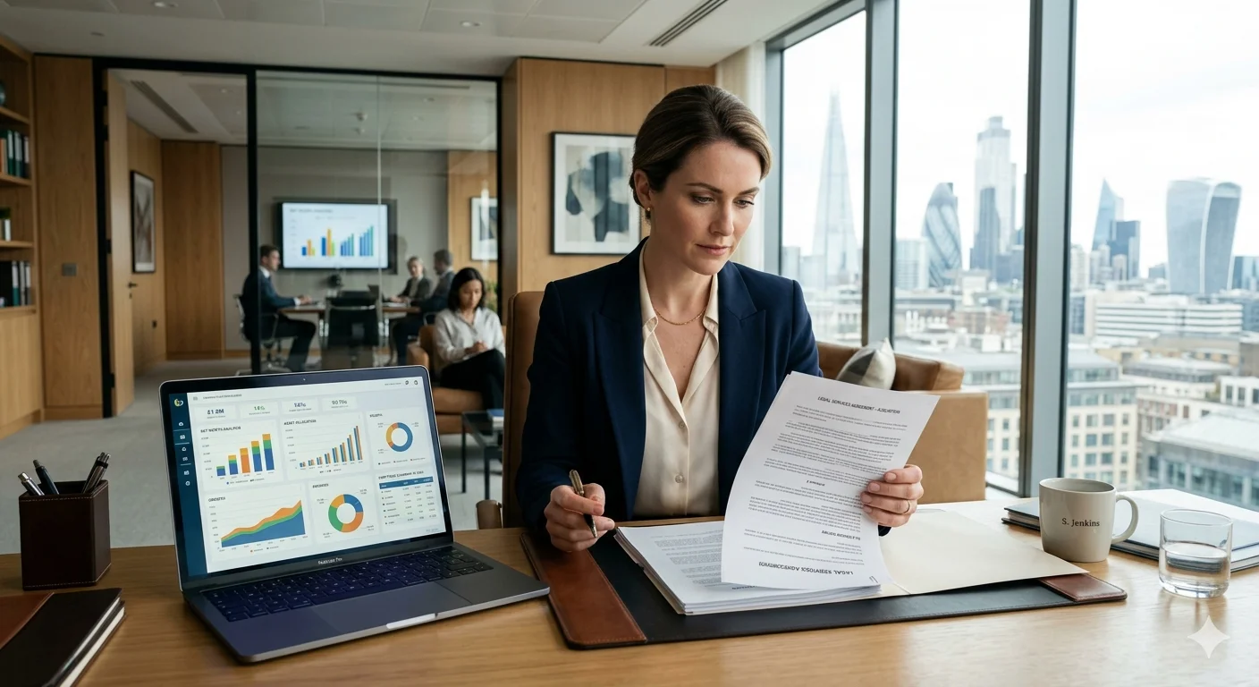 Cristy Garcia Paralegal Miami: Powerful Facts Revealed showing a legal professional reviewing documents in a modern office setting