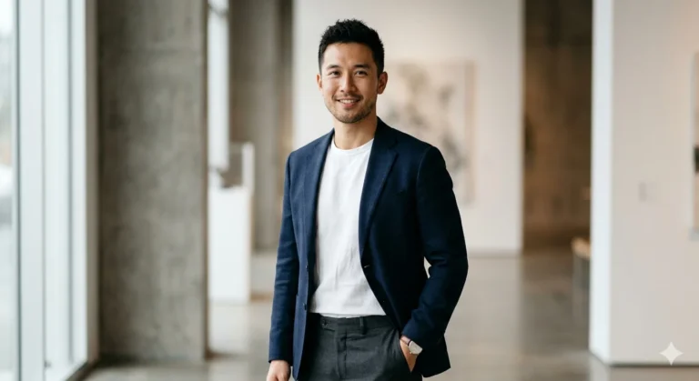 Bradley leinhardt concept portrait showing a confident young man symbolizing rising curiosity and emerging online recognition