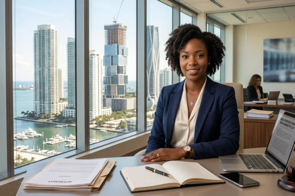 Cristy Garcia Paralegal Miami: Powerful Facts Revealed featuring a confident legal professional working in a modern office with documents