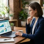 Ultimate Guide to ETRNL Returns showing a user reviewing return data and refund process on a laptop in a clean workspace