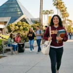 College student on campus representing april chavez csulb and modern university success culture.