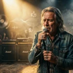 Bob Seger net worth visual showing legendary rock singer performing on stage with music royalties and long-term career earnings concept.