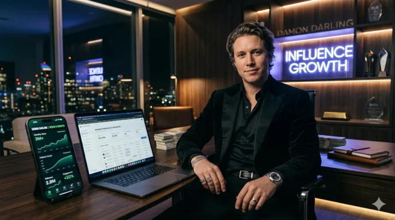 Damon Darling net worth overview showing his luxury lifestyle, online earnings, and digital success journey