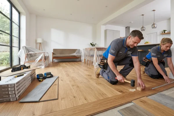 epicfloors.us flooring project showing modern home interior with professional installation of stylish hardwood and vinyl floors in progress