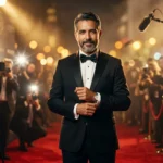 Eugenio Derbez at a luxury Hollywood event reflecting his successful career and rising net worth journey.