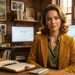 Loralai Eager review featuring a confident retro-inspired portrait with modern digital success elements
