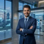 Uday Mane Cipla review featuring a professional look with retro hairstyle in a modern healthcare setting.